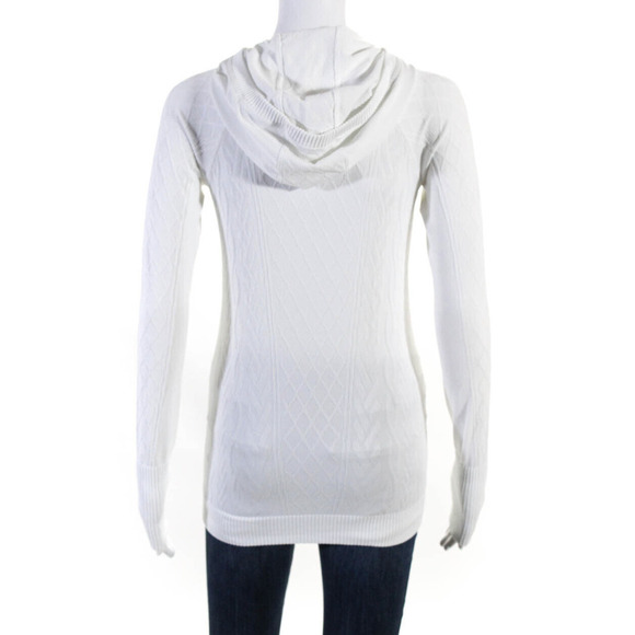 Lululemon Run Long Sleeve Hoodie Layer 4 White NWOT - Picture 8 of 10